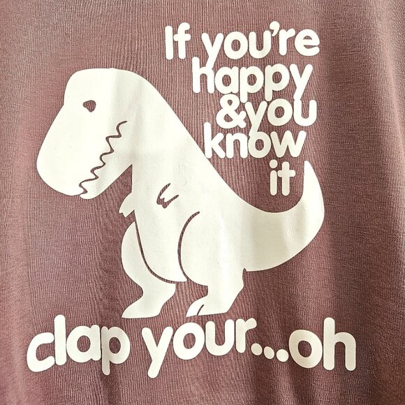 NEW Hoodie Girls LARGE Womens SMALL Pink T-REX Dinosaur Funny Extra Plush - Picture 1 of 12